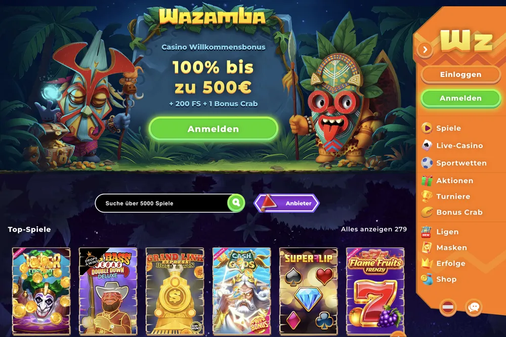 Wazamba Casino Bewertung